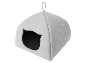 Katzenbett, Katzenbox "Igloo 2.0", Farbe asche