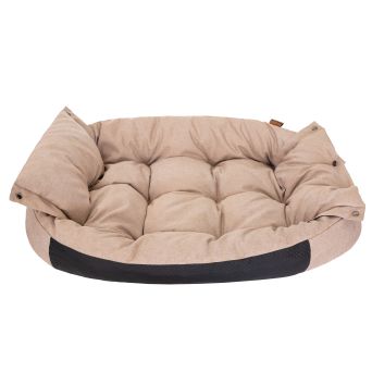 Hundebett "Twice" 2in1, Farbe beige