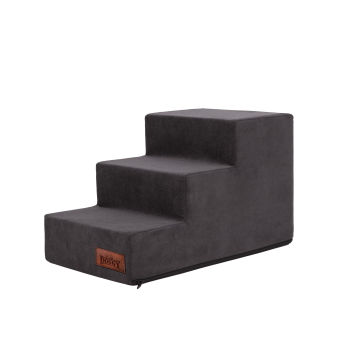 Kleine Hundetreppe "Savoy" Farbe schwarz