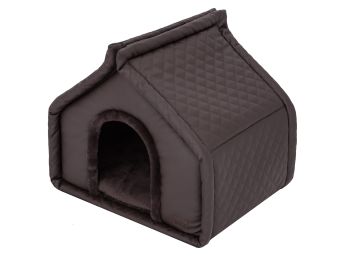 Hundehütte "Diamond" Farbe braun