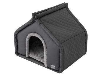 Hundehütte "Diamond" Farbe graphit