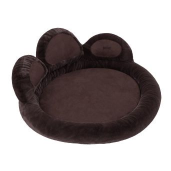 Hundebett, Hundematratze "Pfoten", Farbe braun
