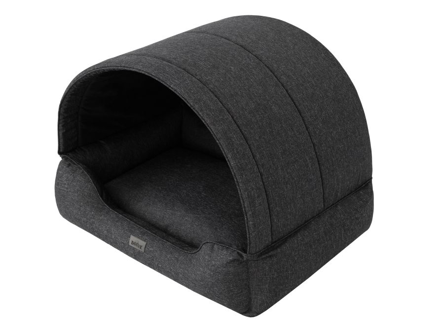 Hundebett und Hundehütte 