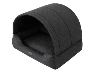 Hundebett und Hundehütte "Prompter", Farbe schwarz