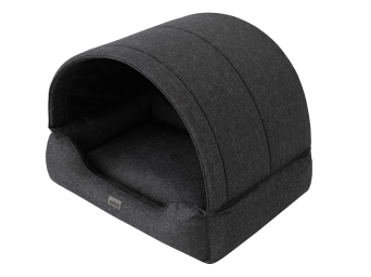 Hundebett und Hundehütte "Prompter", Farbe schwarz
