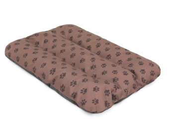 Hundematratze "Eko prestige", Farbe hellbraun mit Pfoten