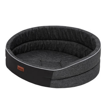 Hundebett "Oval" ,Farbe schwarz Ekolen