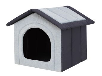 Hundehütte für Zuhause "Inari", Farbe taubenblau