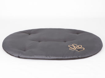 Ovales Hundekissen,  Farbe graphit