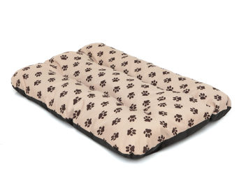 Hundematratze "Eko prestige", Farbe beige mit Pfoten