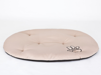 Ovales Hundekissen, Farbe beige