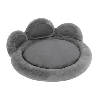 Hundebett, Hundematratze "Pfoten", Farbe grau