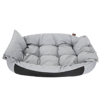Hundebett "Twice" 2in1, Farbe aschgrau