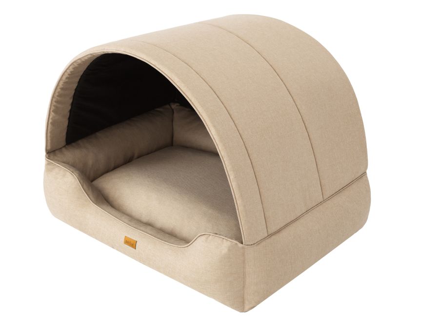 Hundebett und Hundehütte 