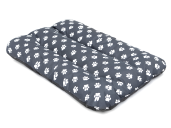 Hundematratze "Eko prestige", Farbe graphite mit Pfoten