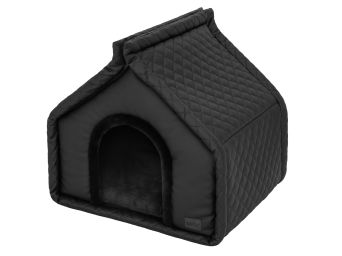 Hundehütte "Diamond" Farbe schwarz