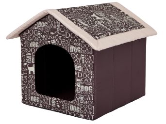 Hundehütte für Zuhause mit Schildern