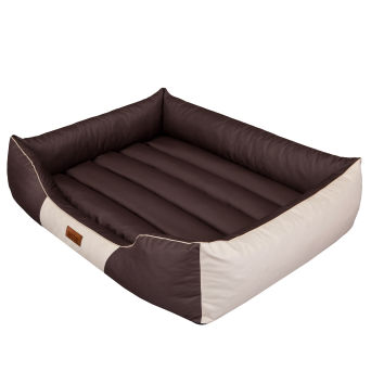 Hundebett "Comfort", Farbe braun mit beige