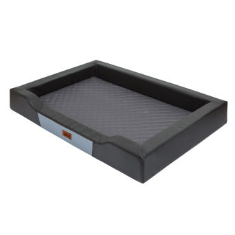 Hundebett "Deluxe", Farbe schwarz mit graphit